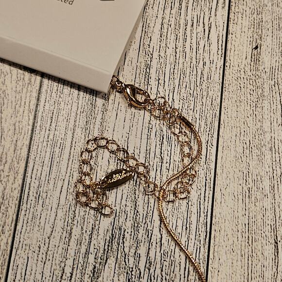 Ettika Women's 18K Gold-plated & Cubic Zirconia Initial D Pendant Necklace - Picture 3 of 6